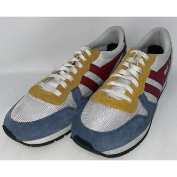 Gola Men’s Size 12 Daytona Jogger Blue‎ Red Yellow Green Trainer Shoes Sneakers - Picture 1 of 9